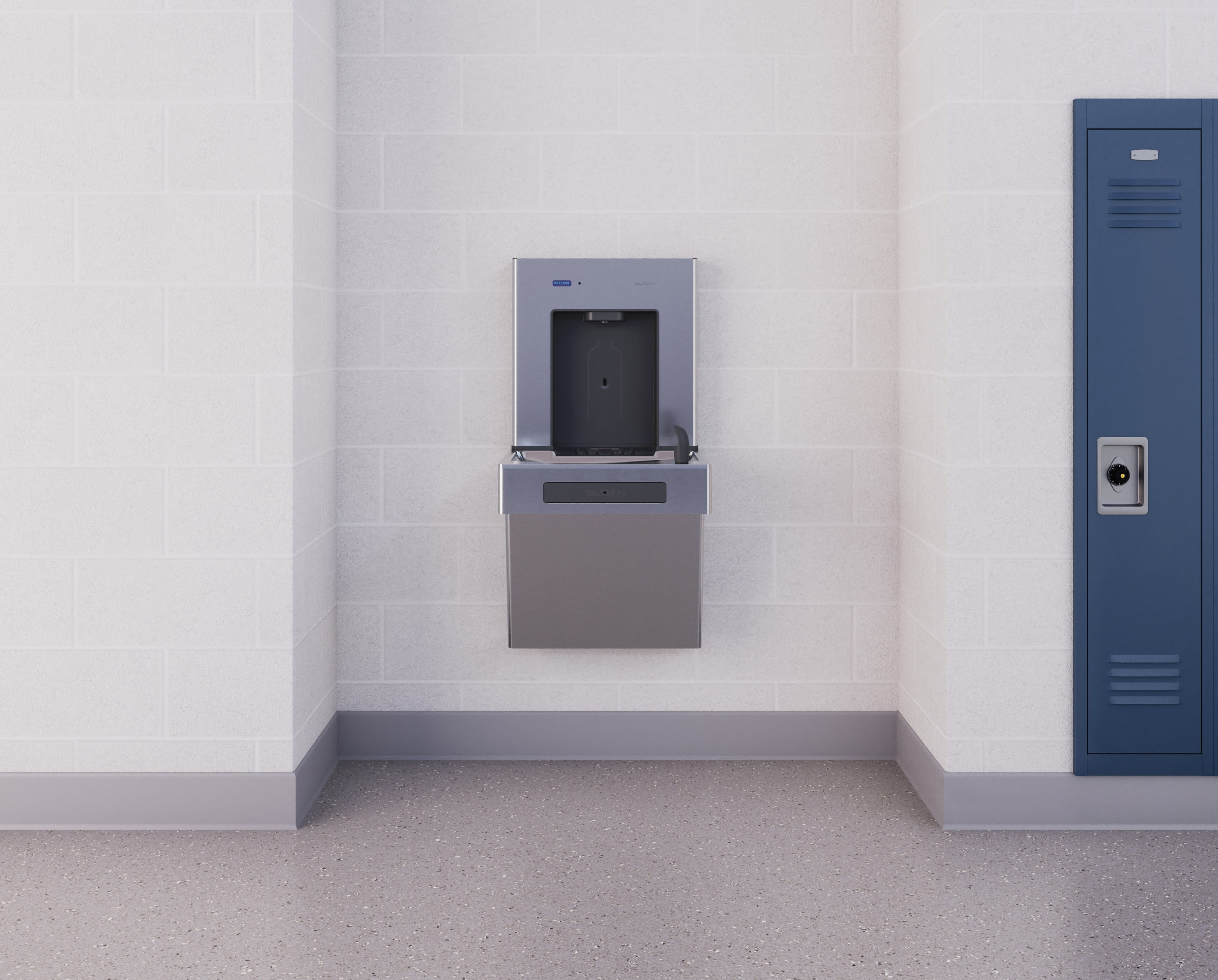 DRS110 DropSpot™ On-wall Bottle Filler in Elementary School