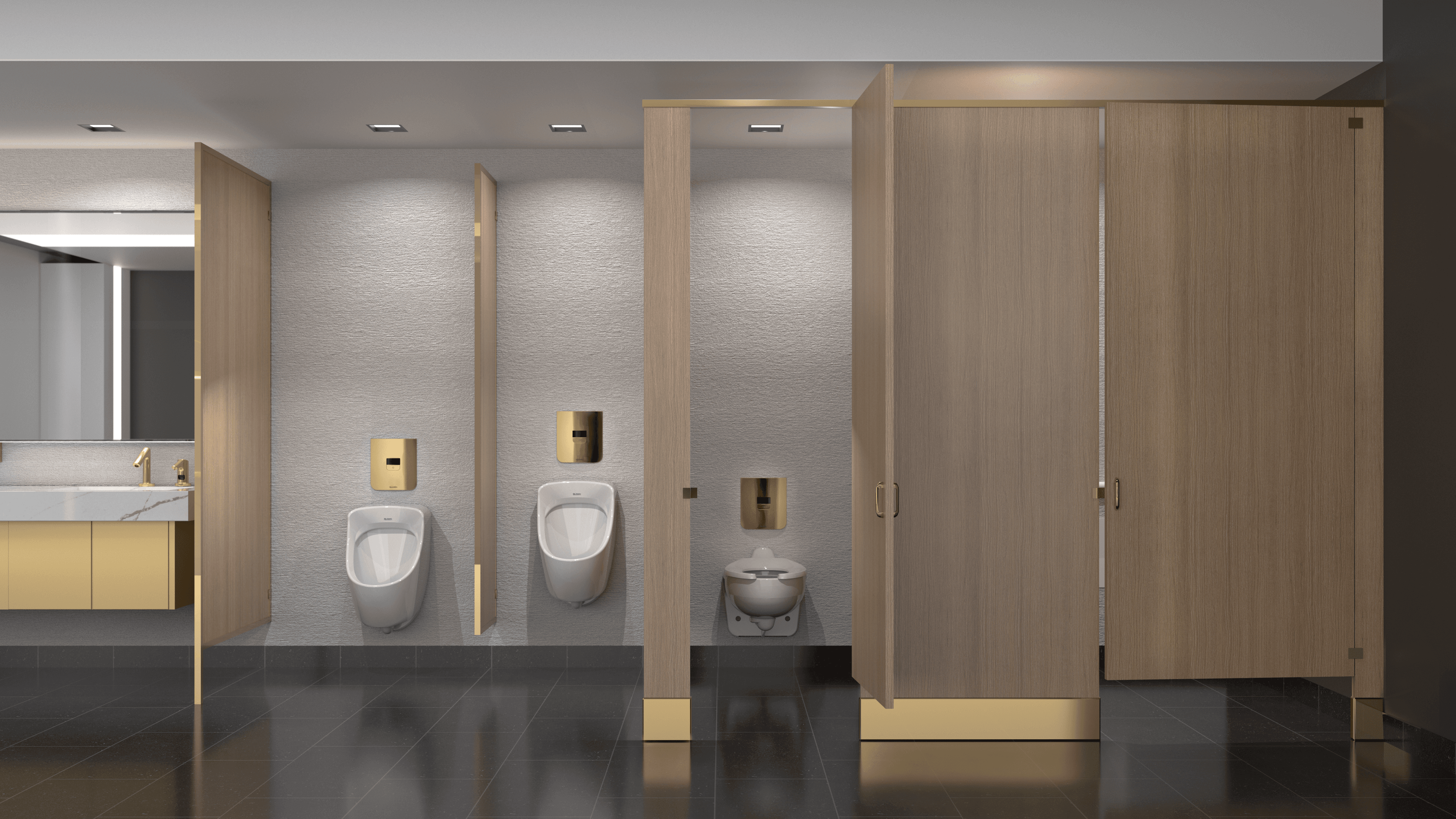 Office Restroom Stalls