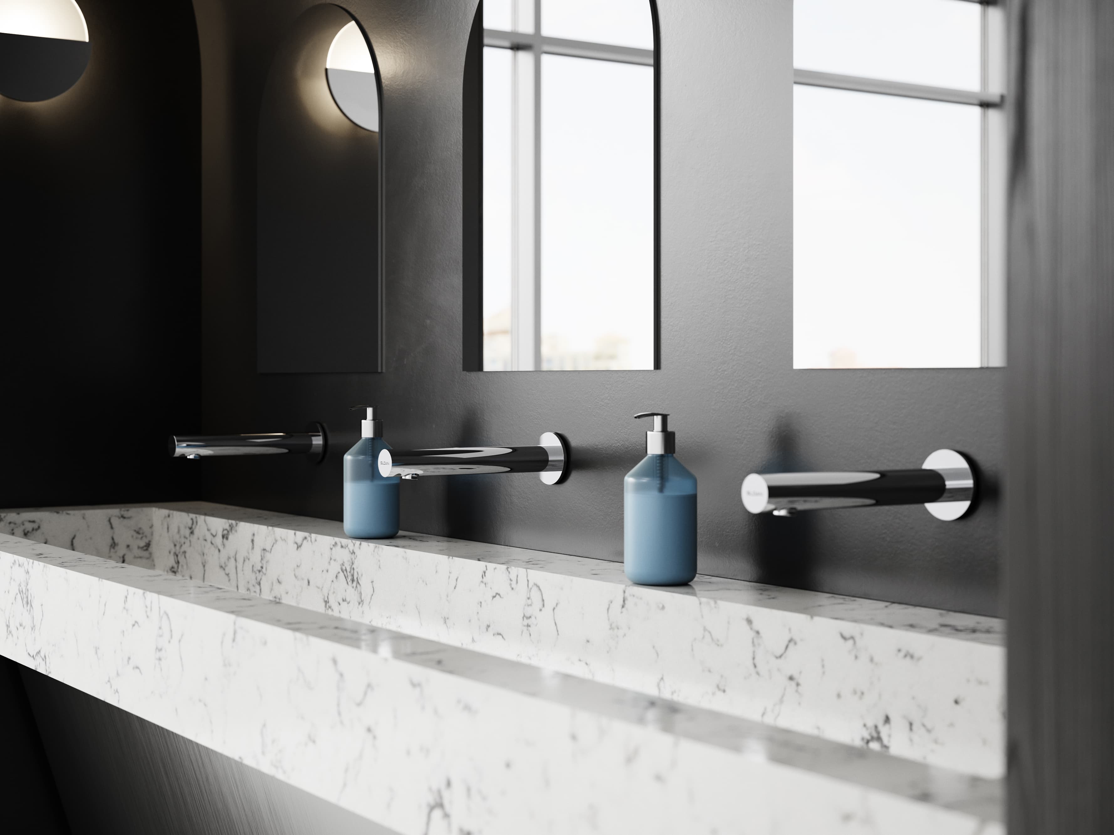 SF-2800 wall-mounted faucet with Sloan Designer Series™ Gradient Sink.