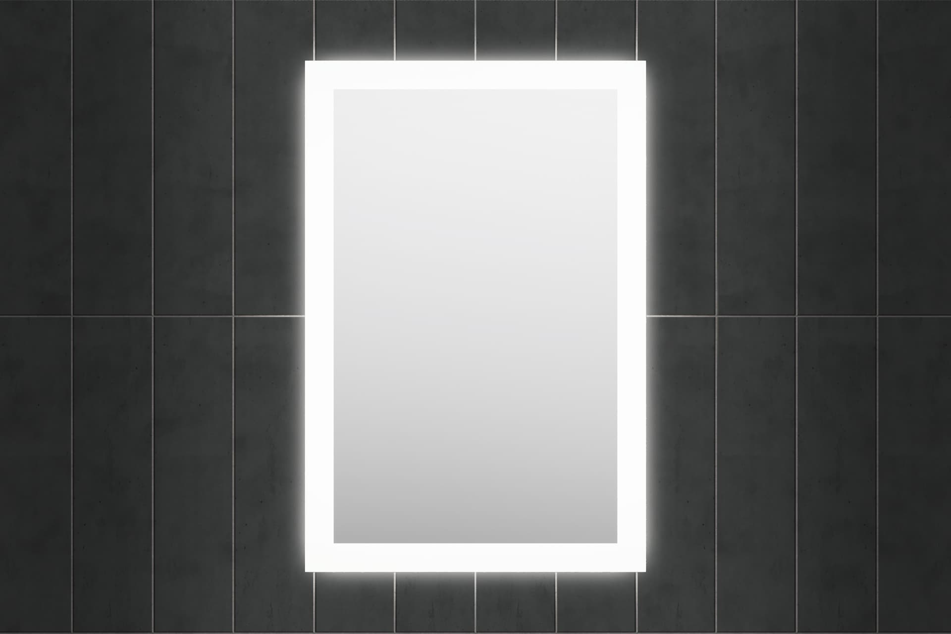 ML 4 Edge Mirror in restaurant restroom