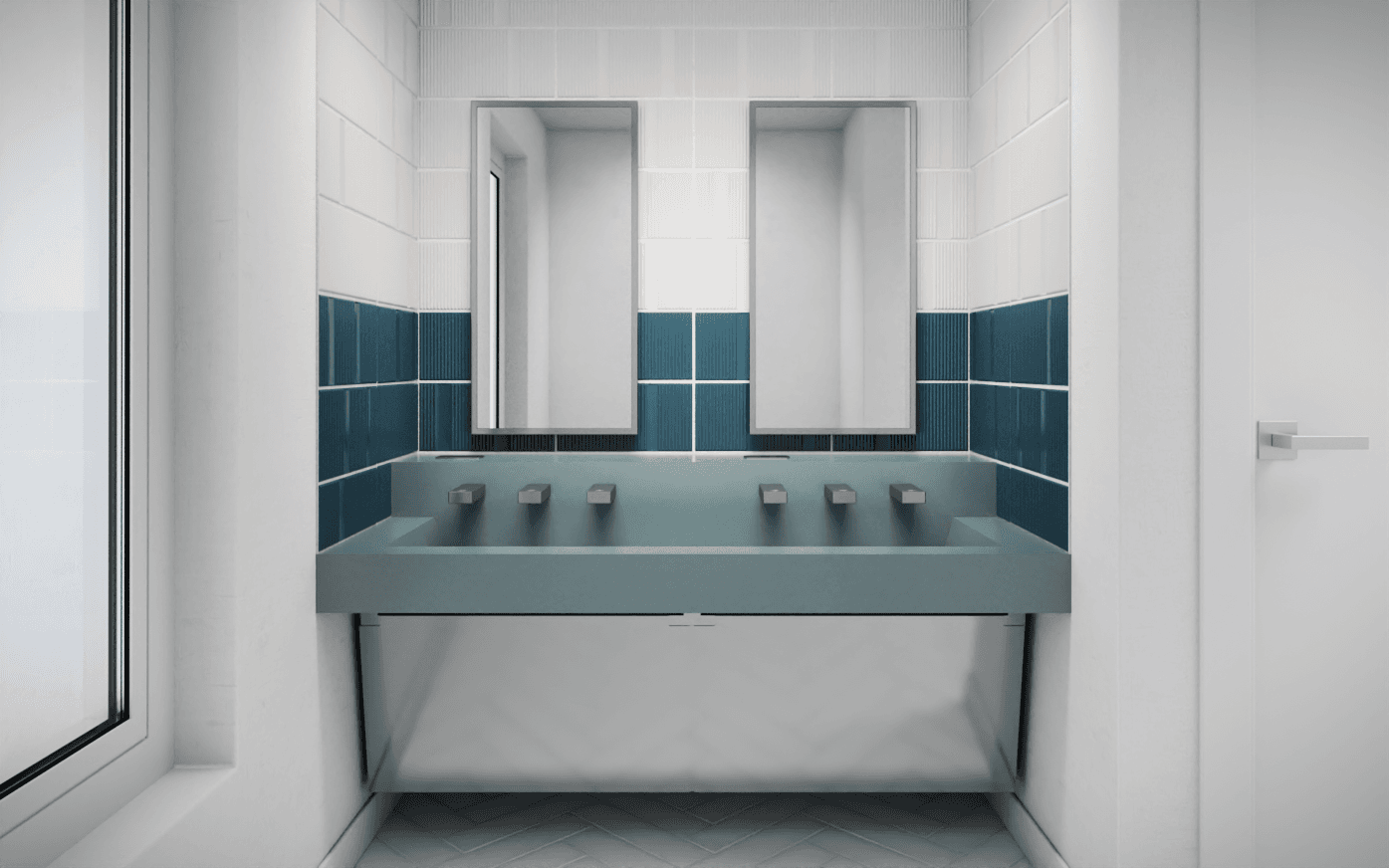 Sloan FLITE-DEC Integrated Sink in hotel setting