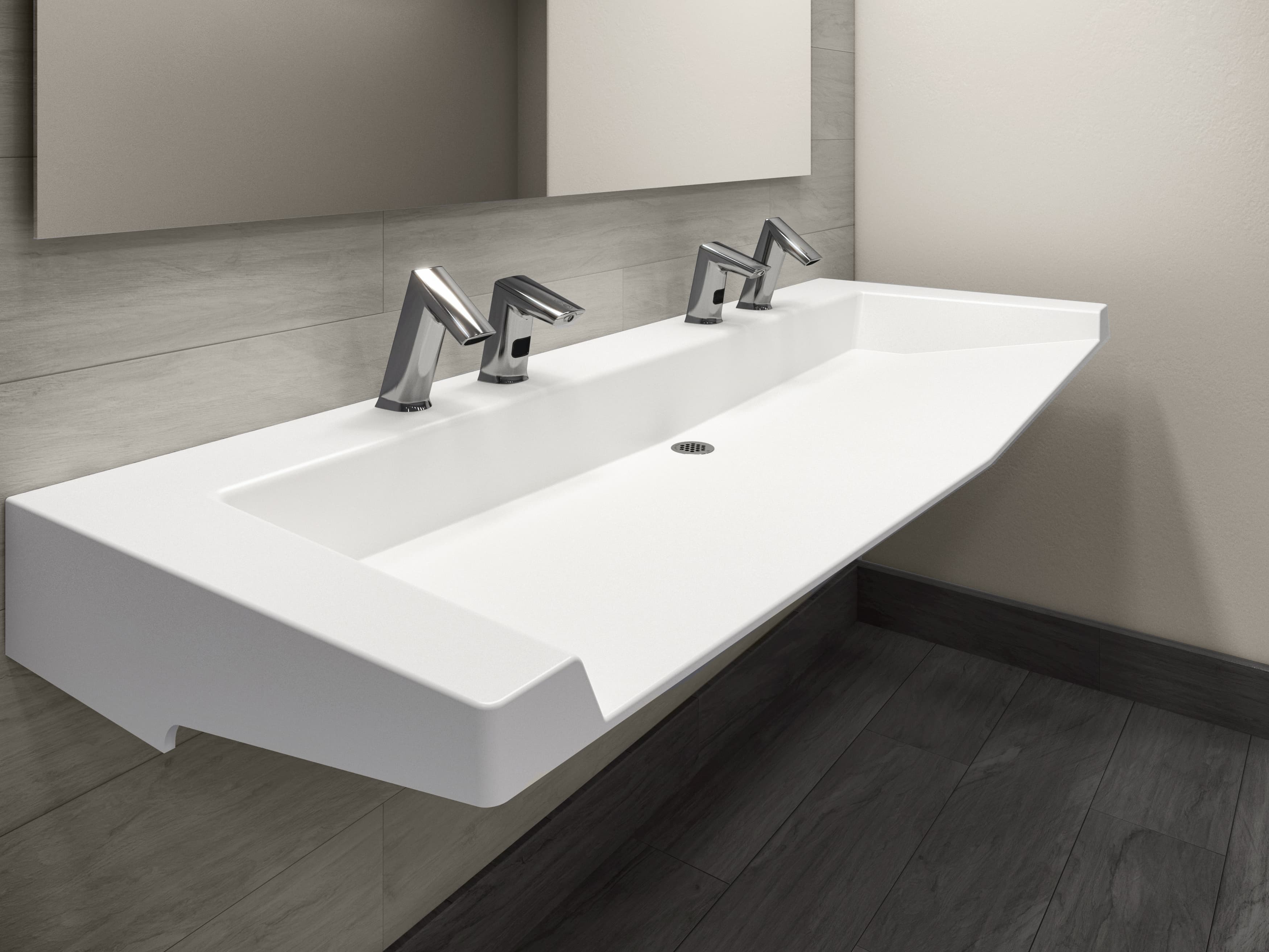 SloanStone Solid Surface Arrowhead Sink