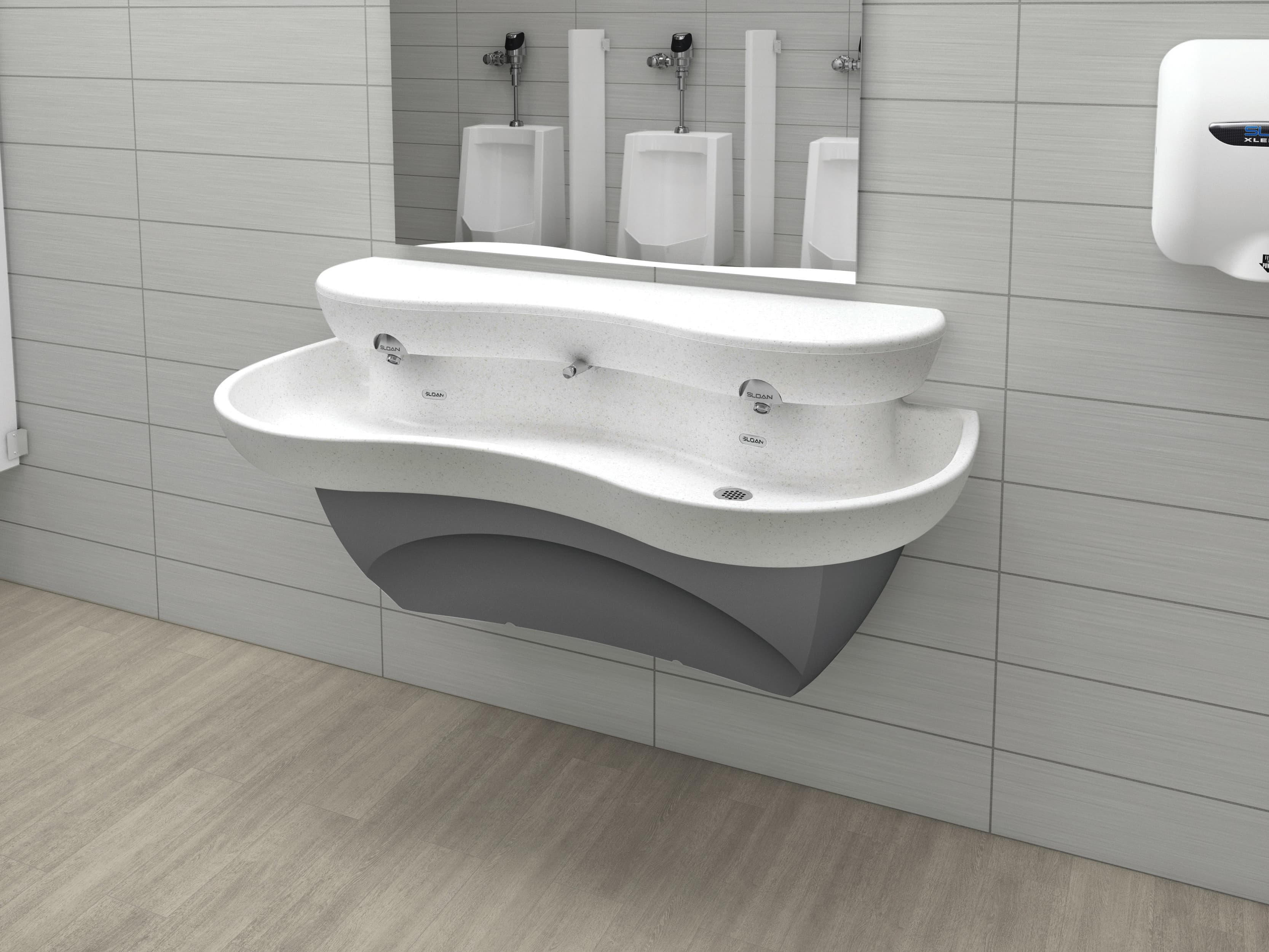 SloanStone Solid Surface Electronic Washstation Sink