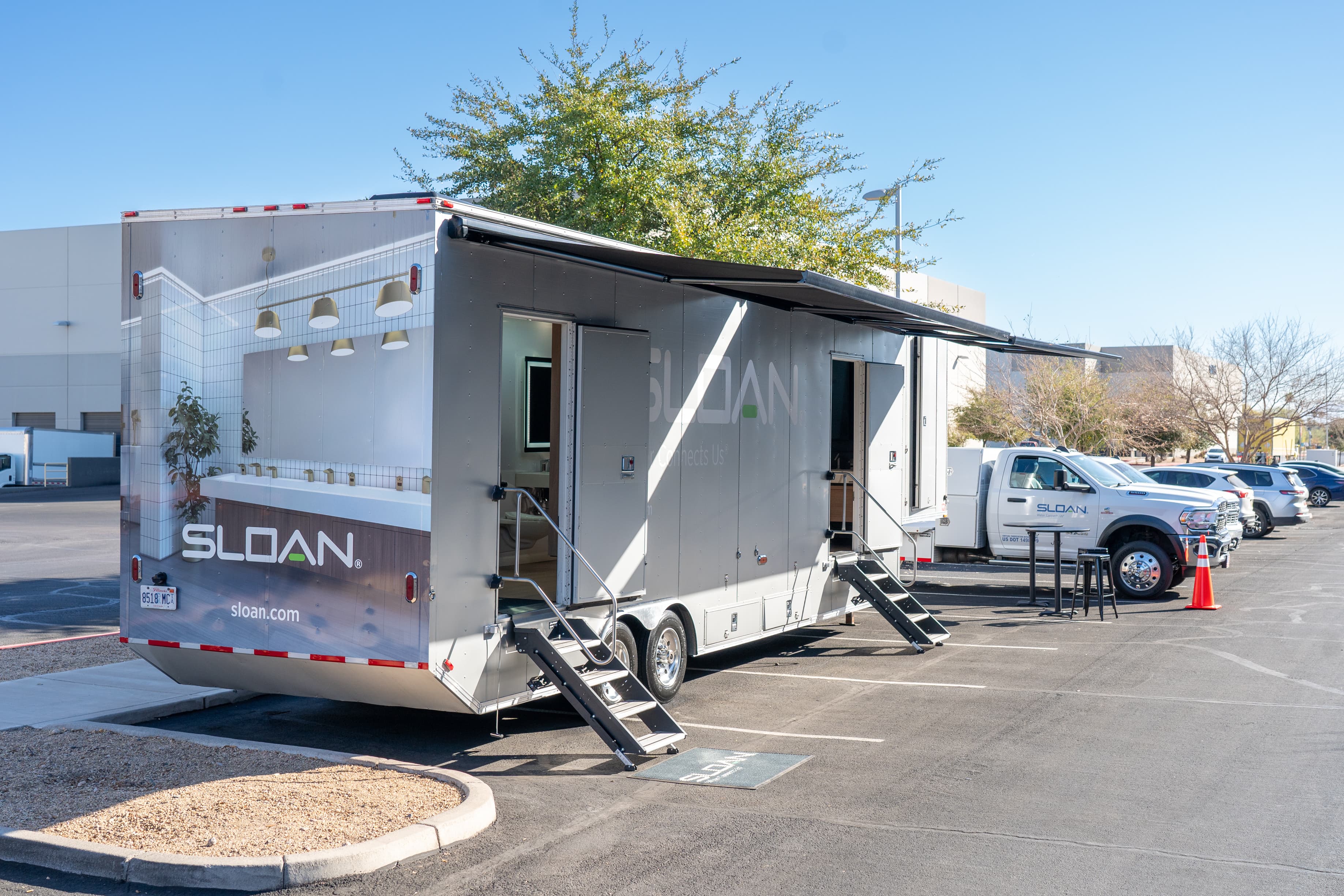 Sloan's Mobile Showroom exterior of Trailer