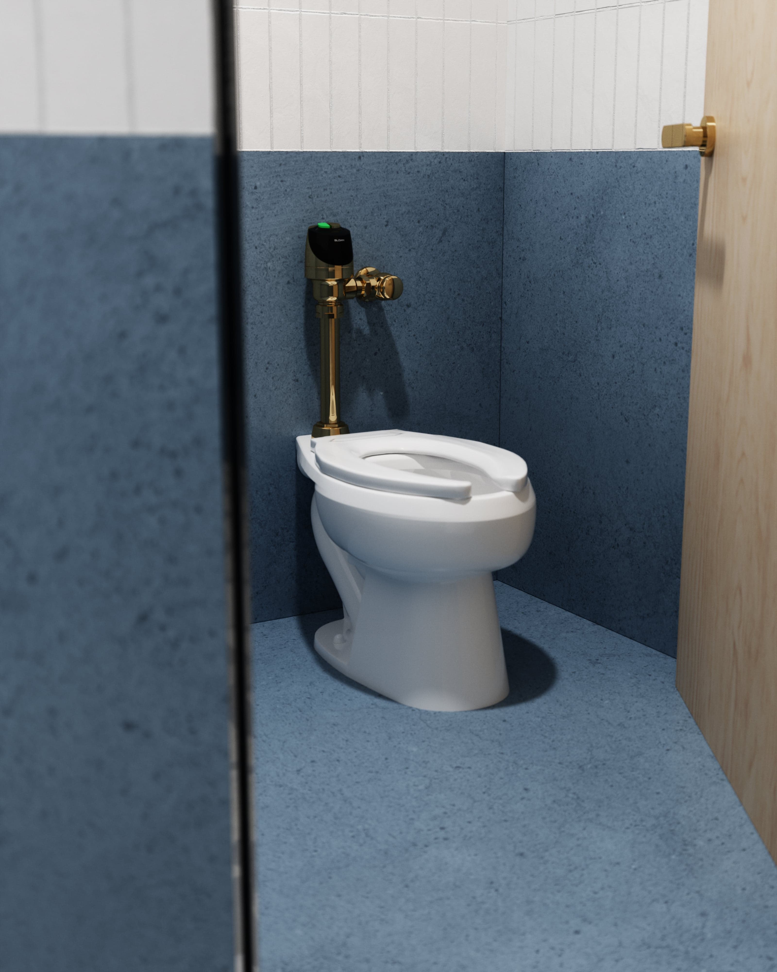 Rush Street Water Closet Stall