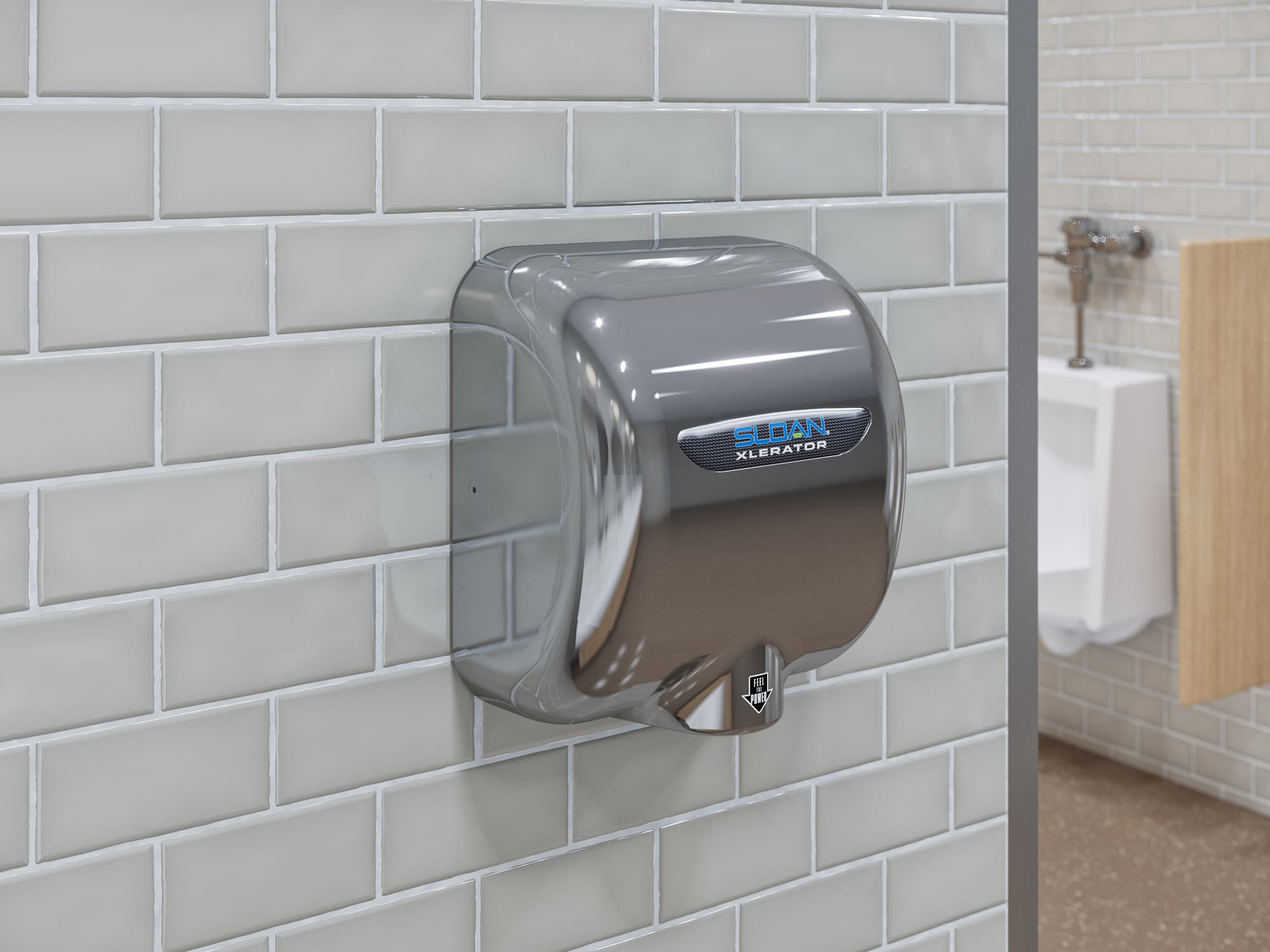Wall-mounted hand dryer