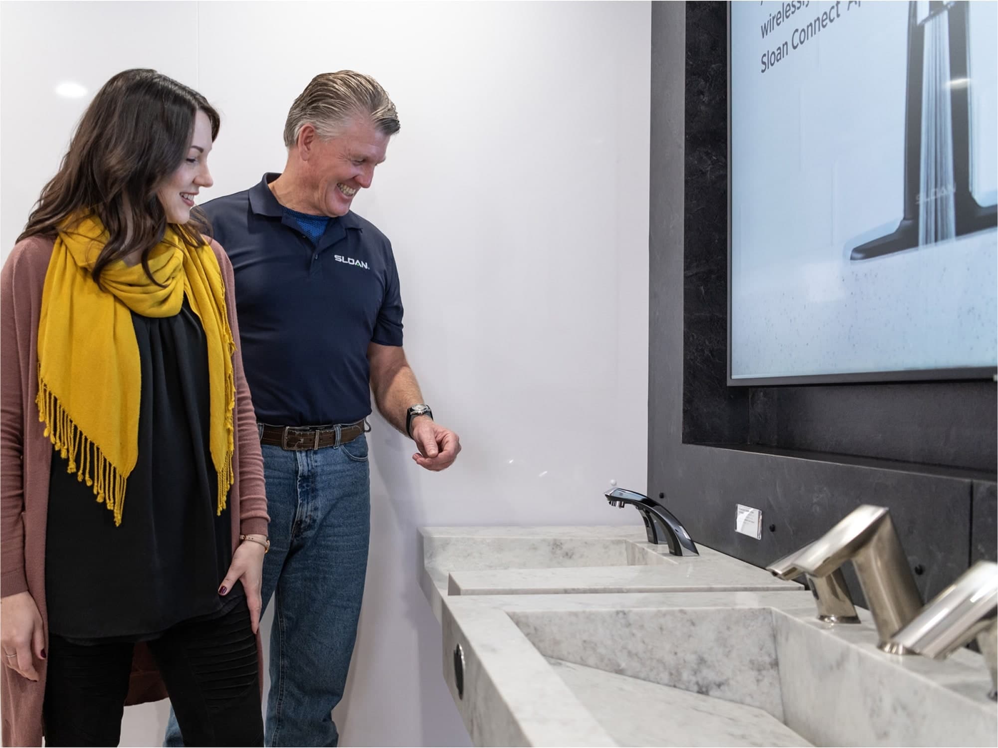 Sink Deck in the Mobile Showroom