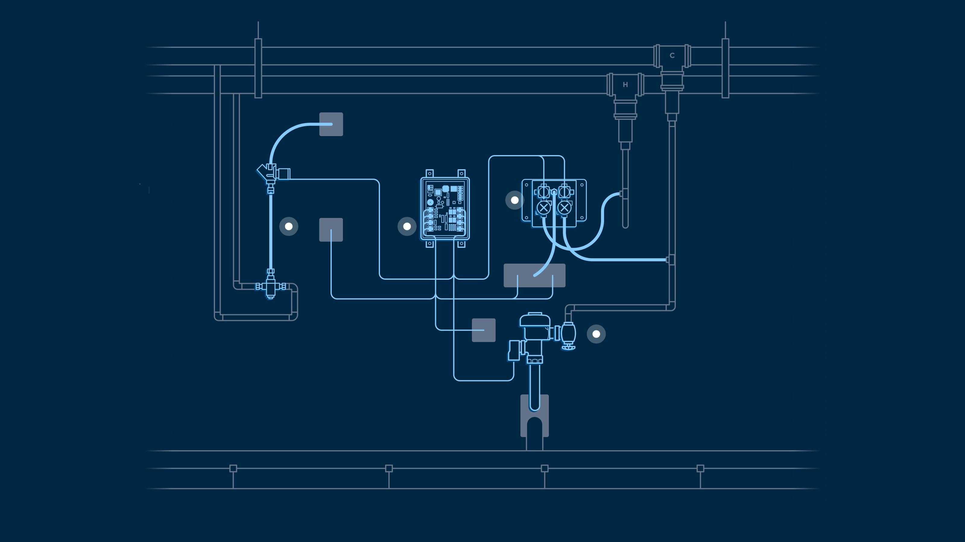 behind the wall components