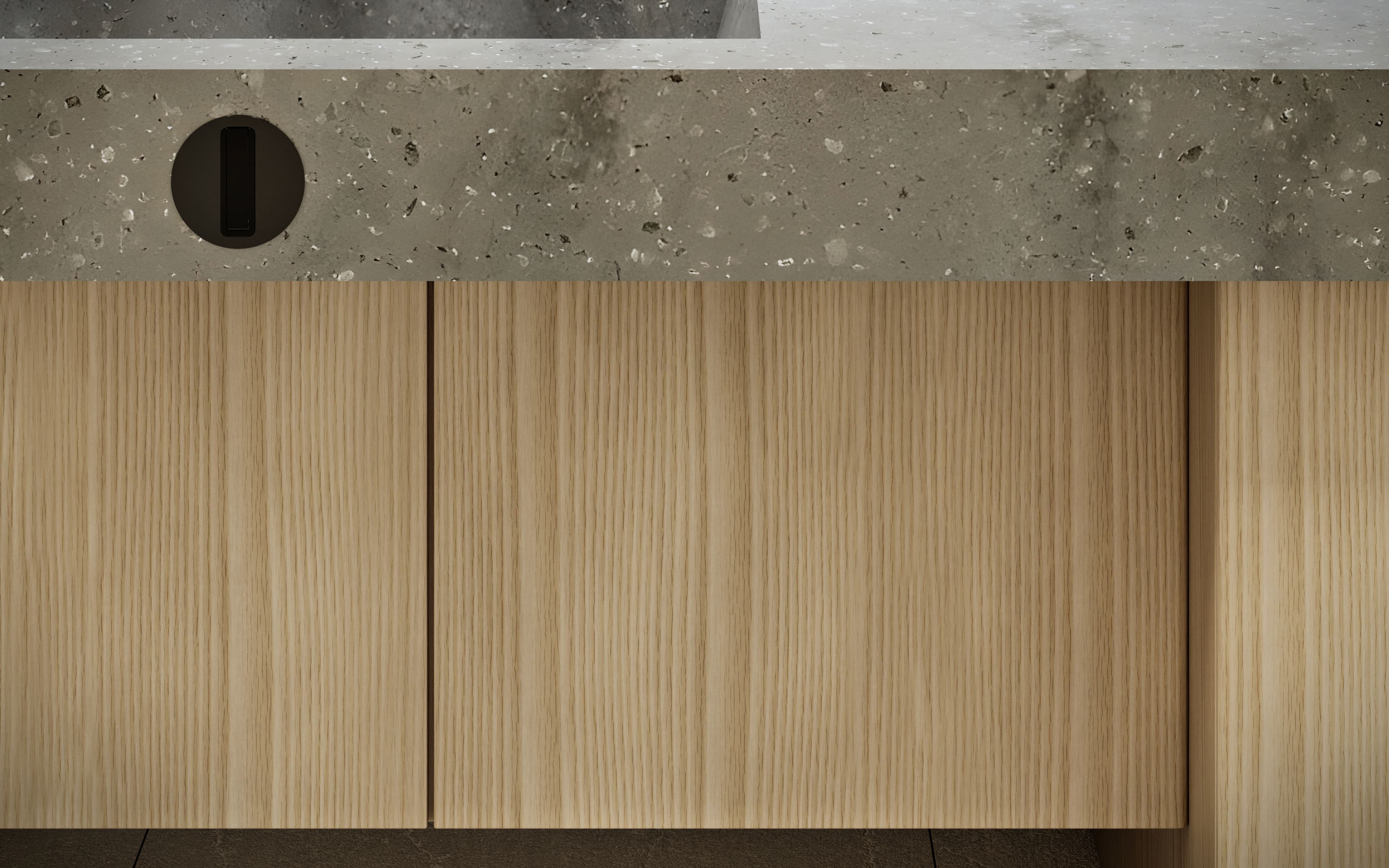 FLITE-DEC™ Integrated Sink System with custom laminate cabinet