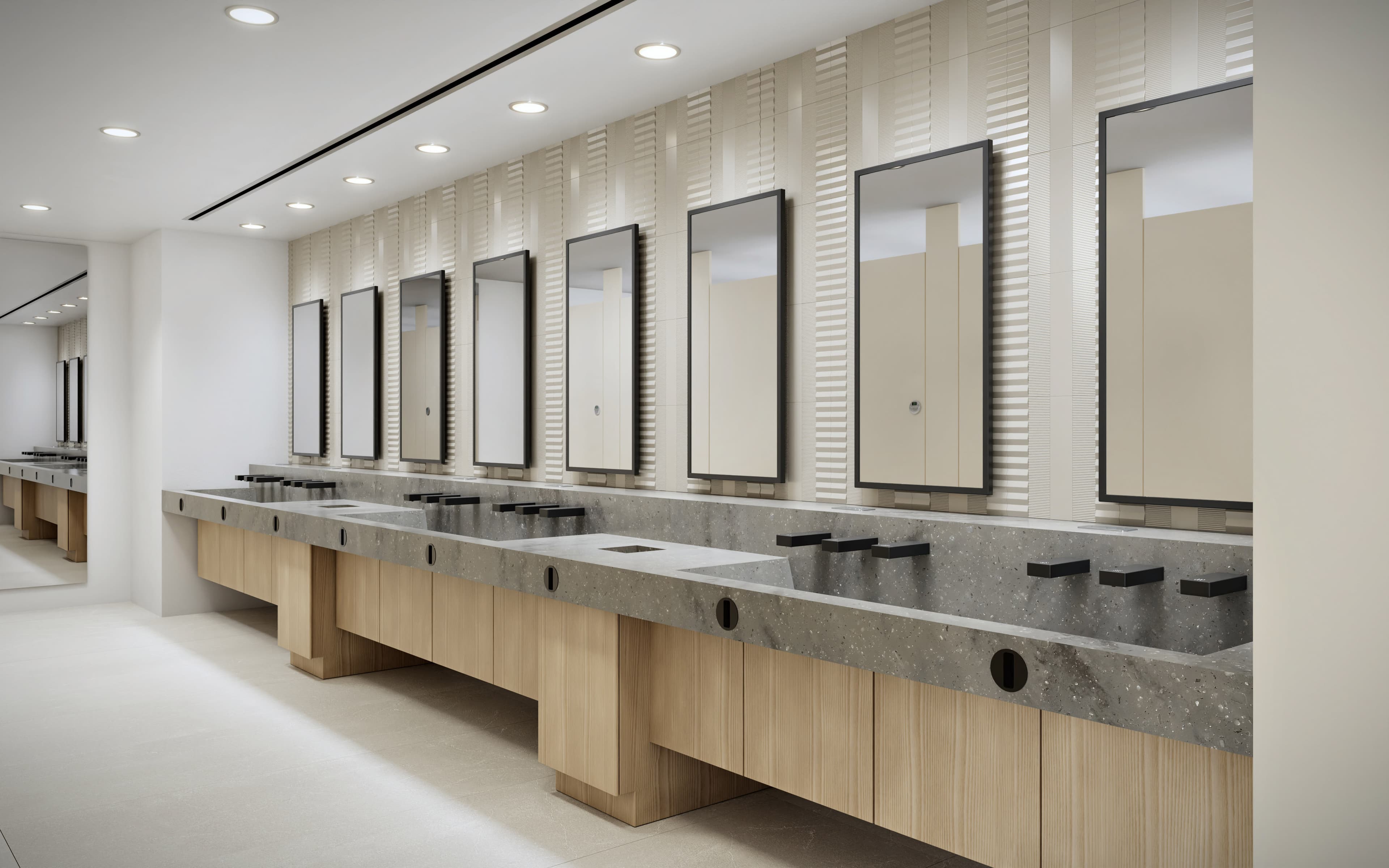 FLITE-DEC™ Integrated Sink System in a conference center setting
