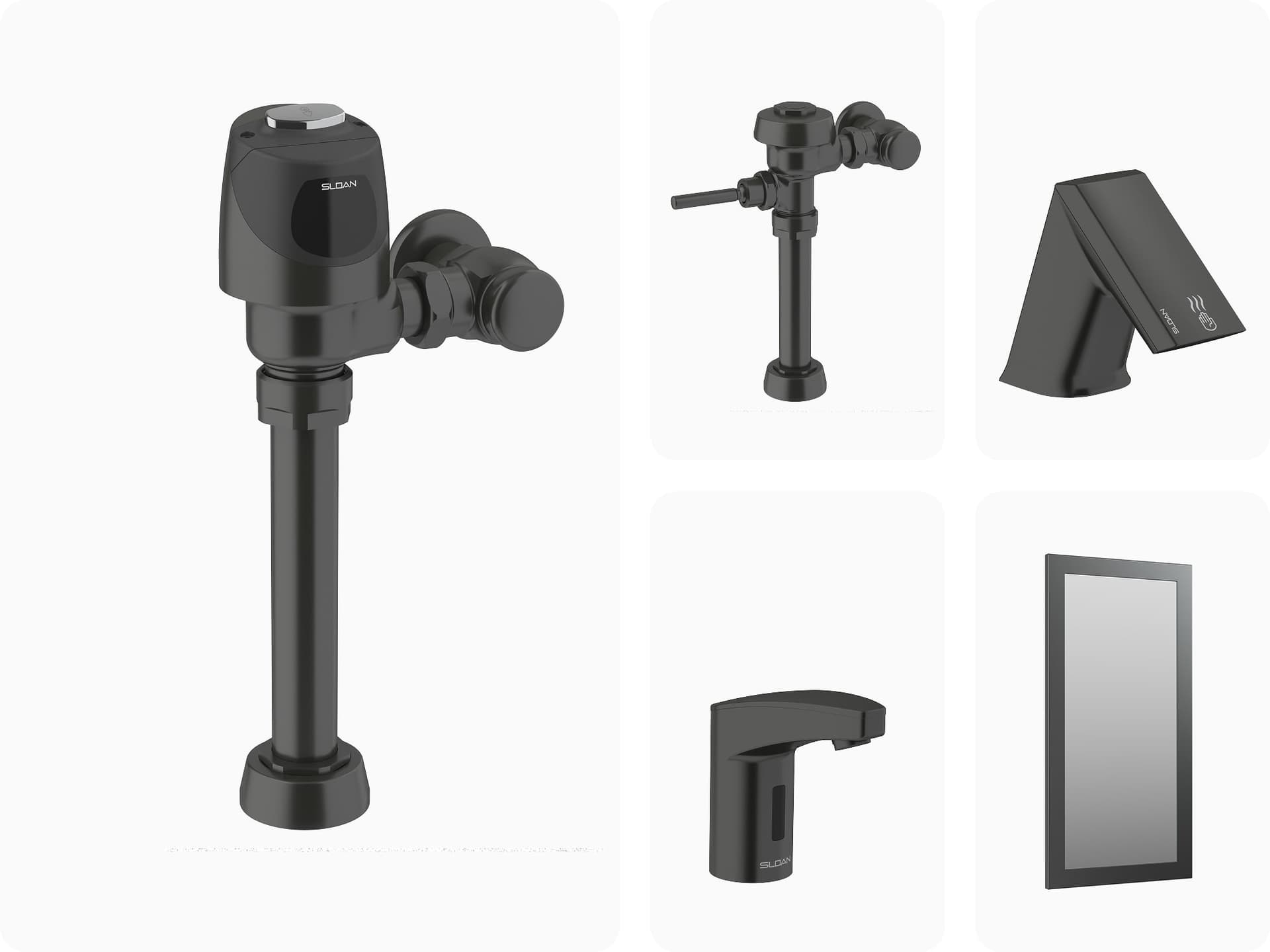 collection of graphite finish products