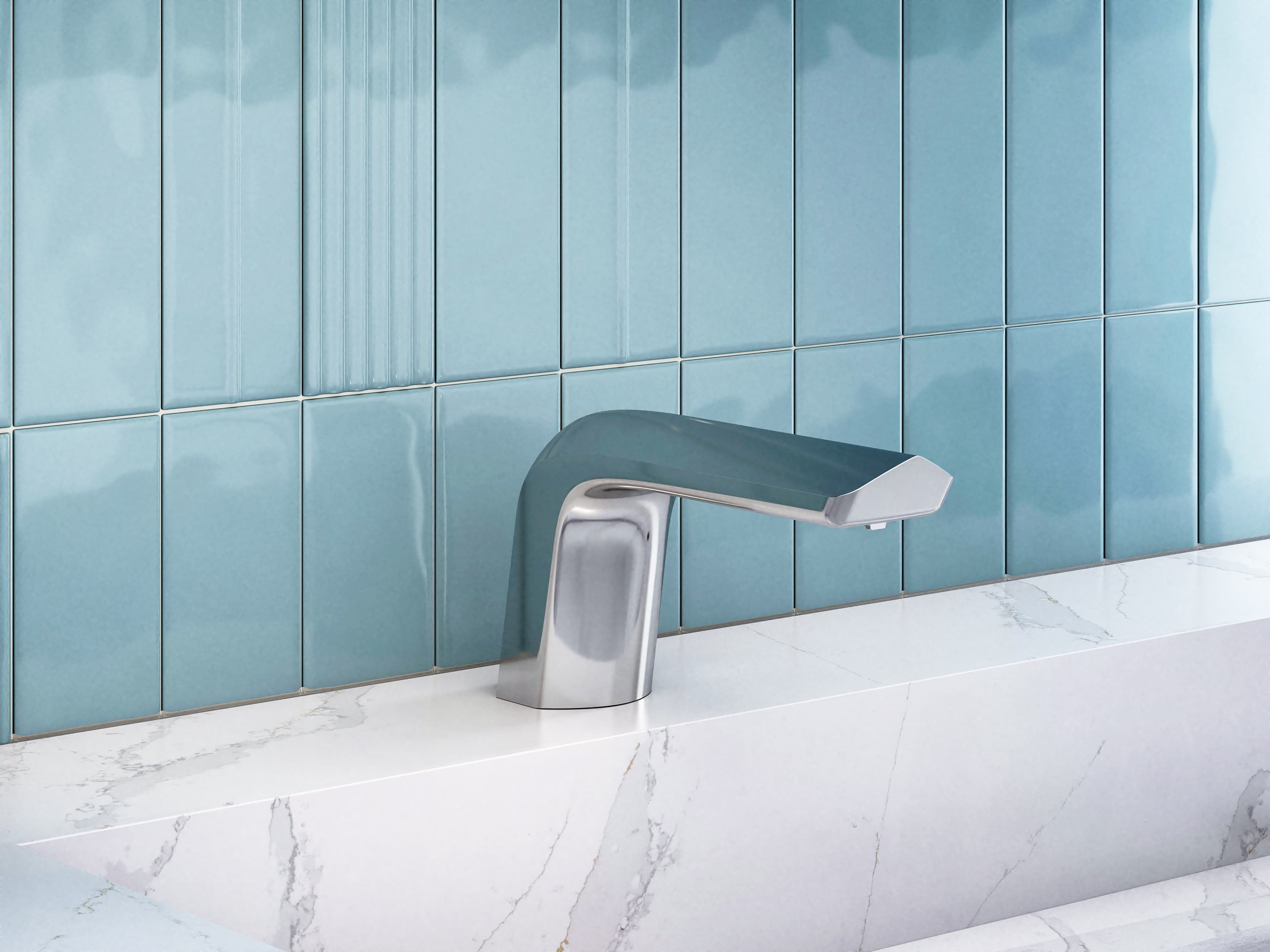 Clark Street® Faucet fixture on a Sloan sink deck