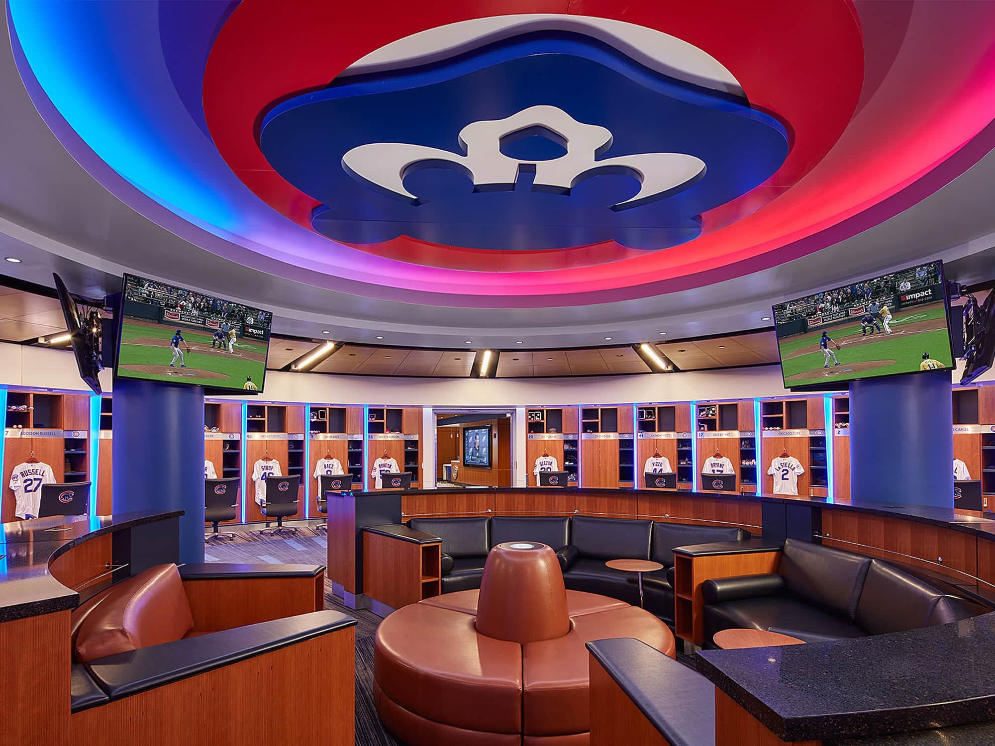 Chicago Cubs Clubhouse locker room