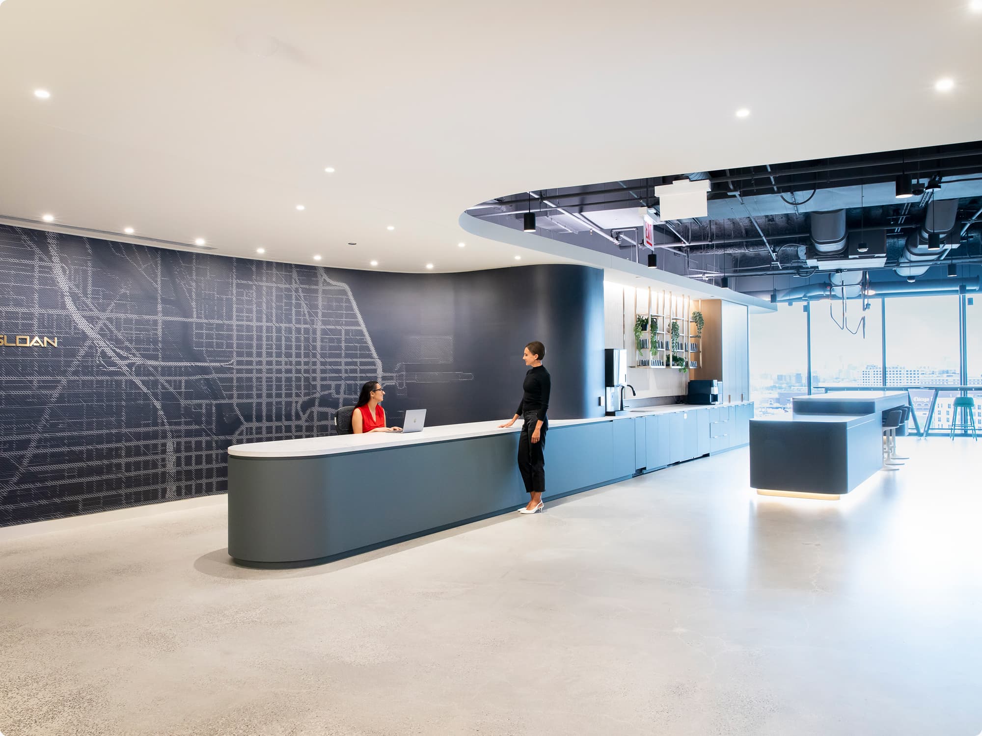 Chicago Showroom reception desk