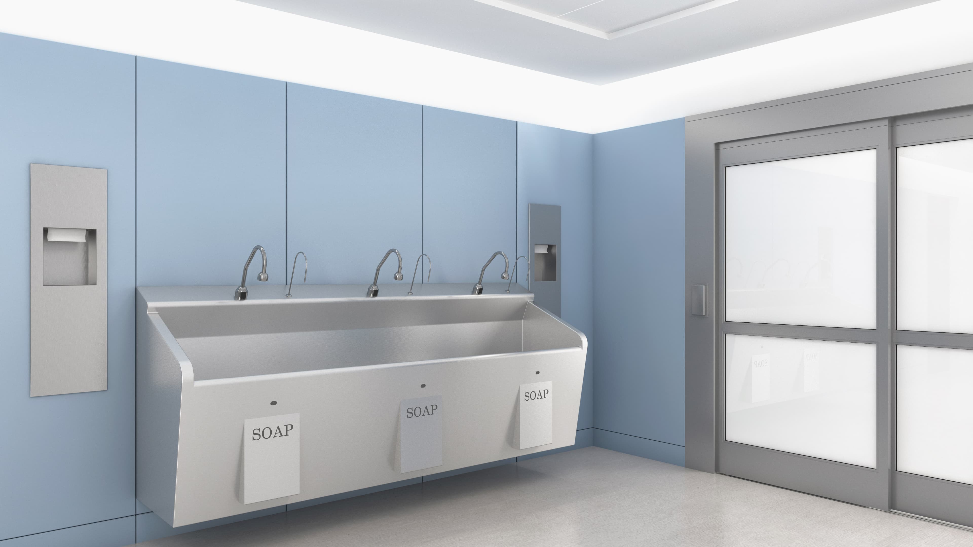 Deluxe Scrub Sink in Hospital Space