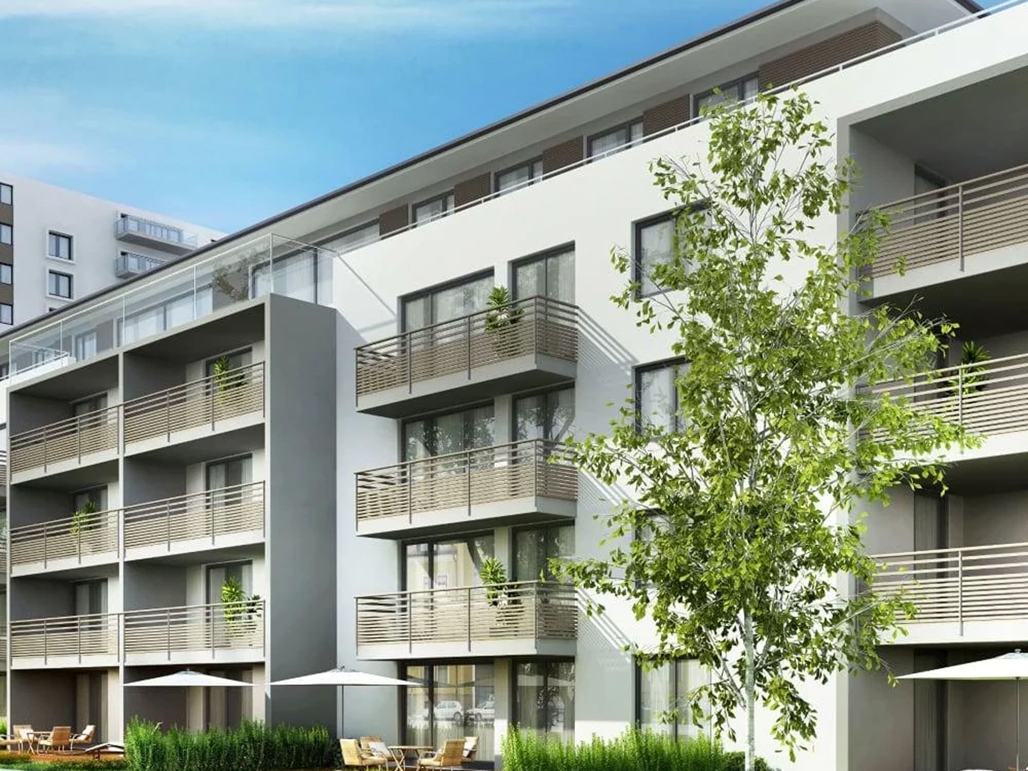 An apartment complex