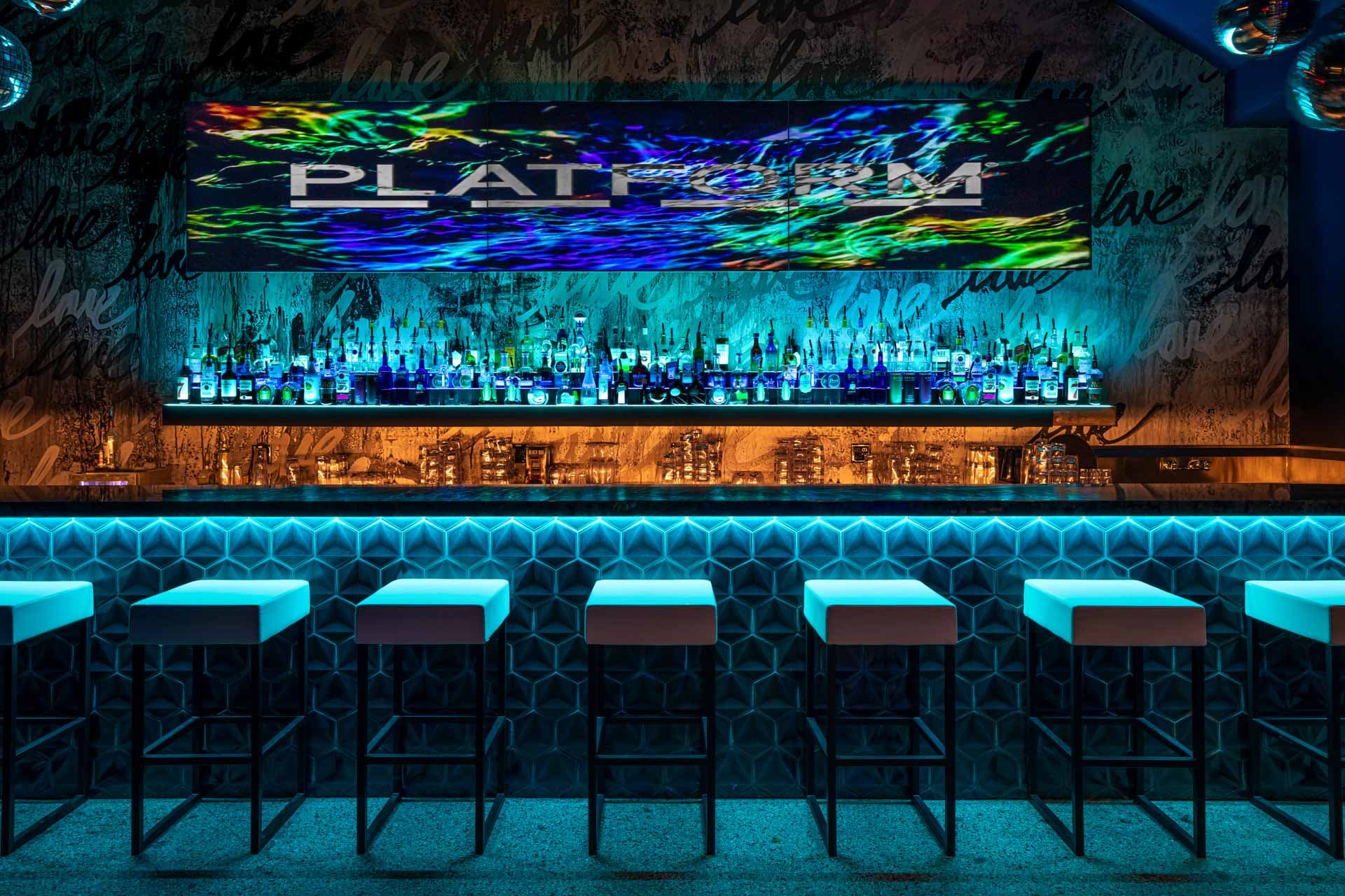 interior of night club bar