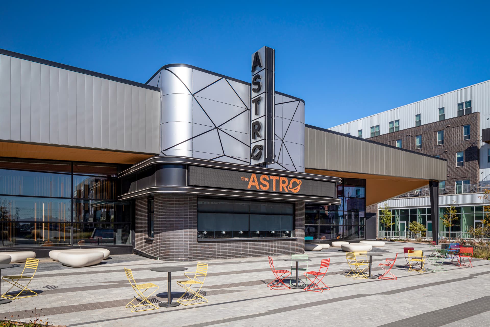 Outside view of the Astro Theater entrance 
