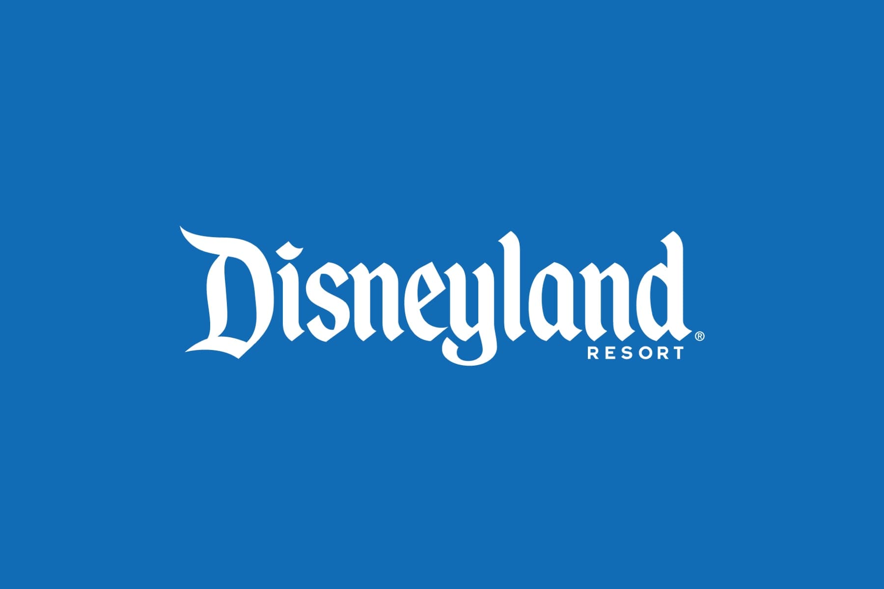 Disneyland logo white and blue