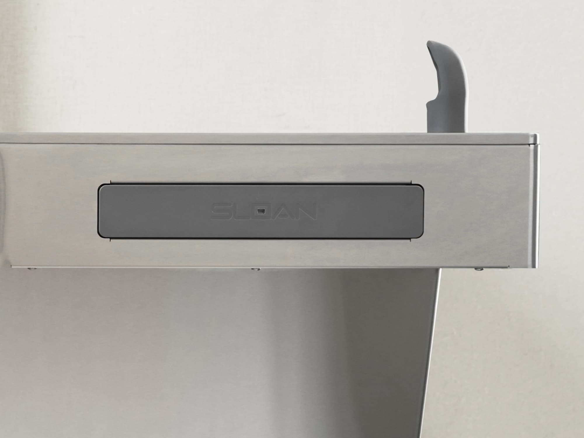 DropSpot™ Bottle Fillers and Coolers have a smart push bar