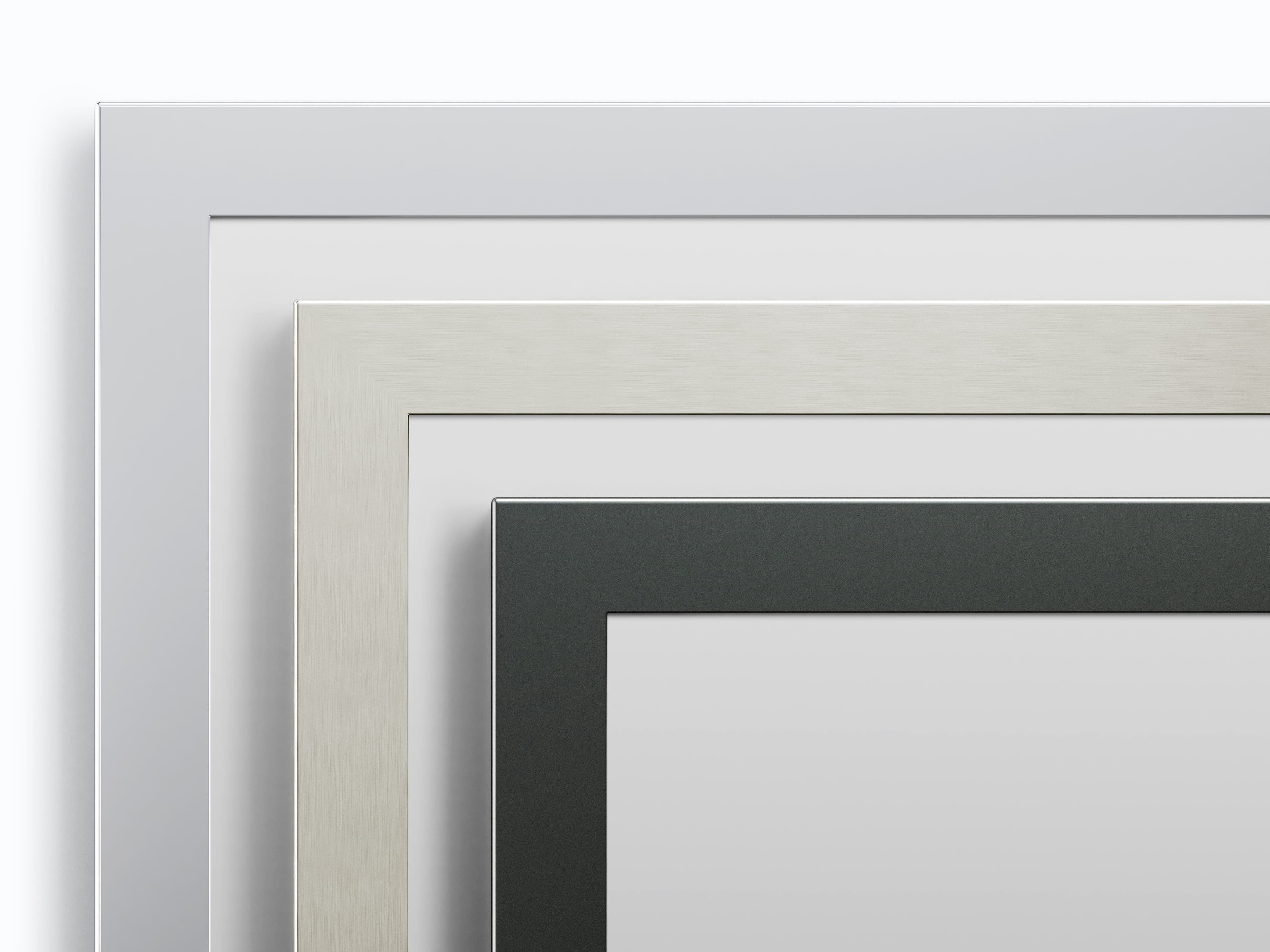 Mirror frame finish options