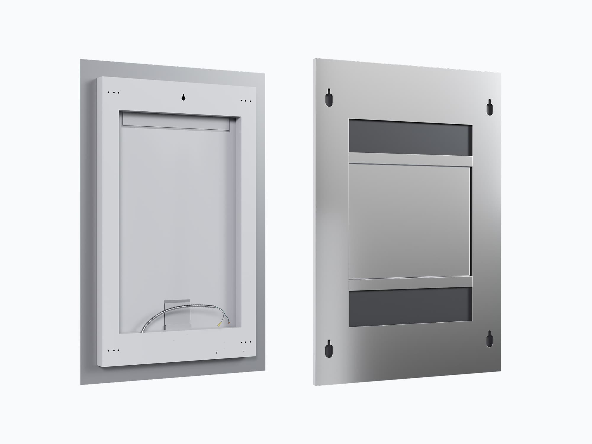 Quick installation of mirrors