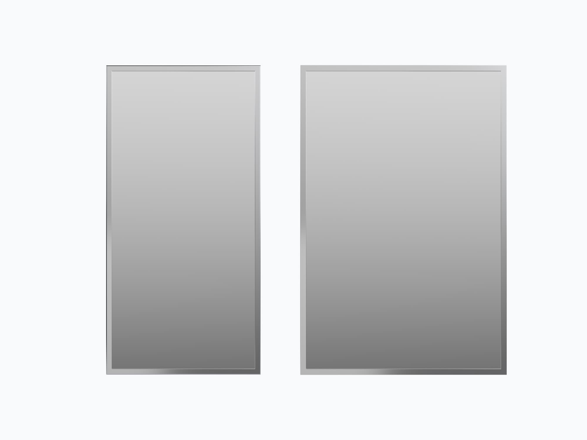 Standard mirror widths