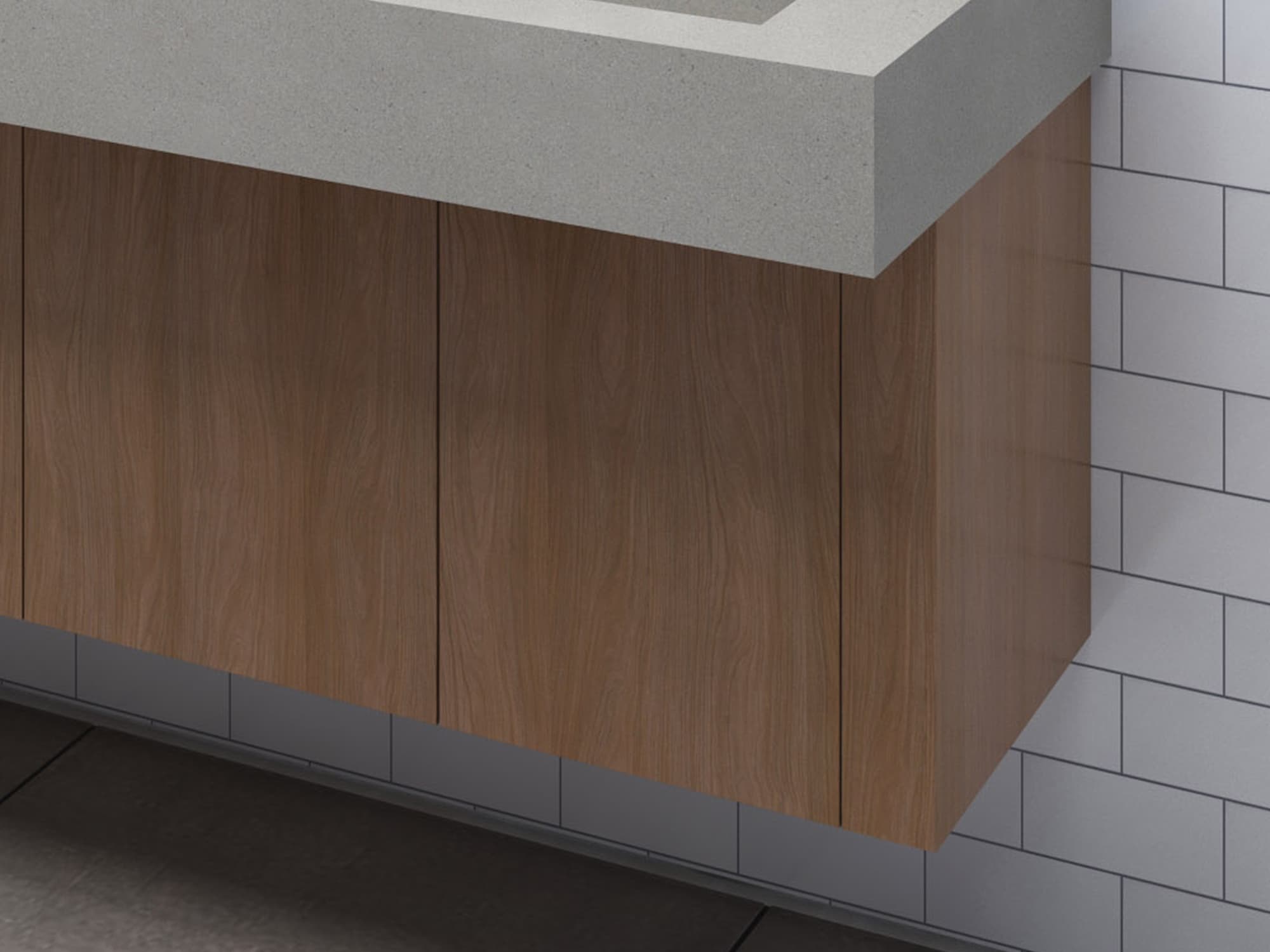 Custom cabinet style enclosure with laminate