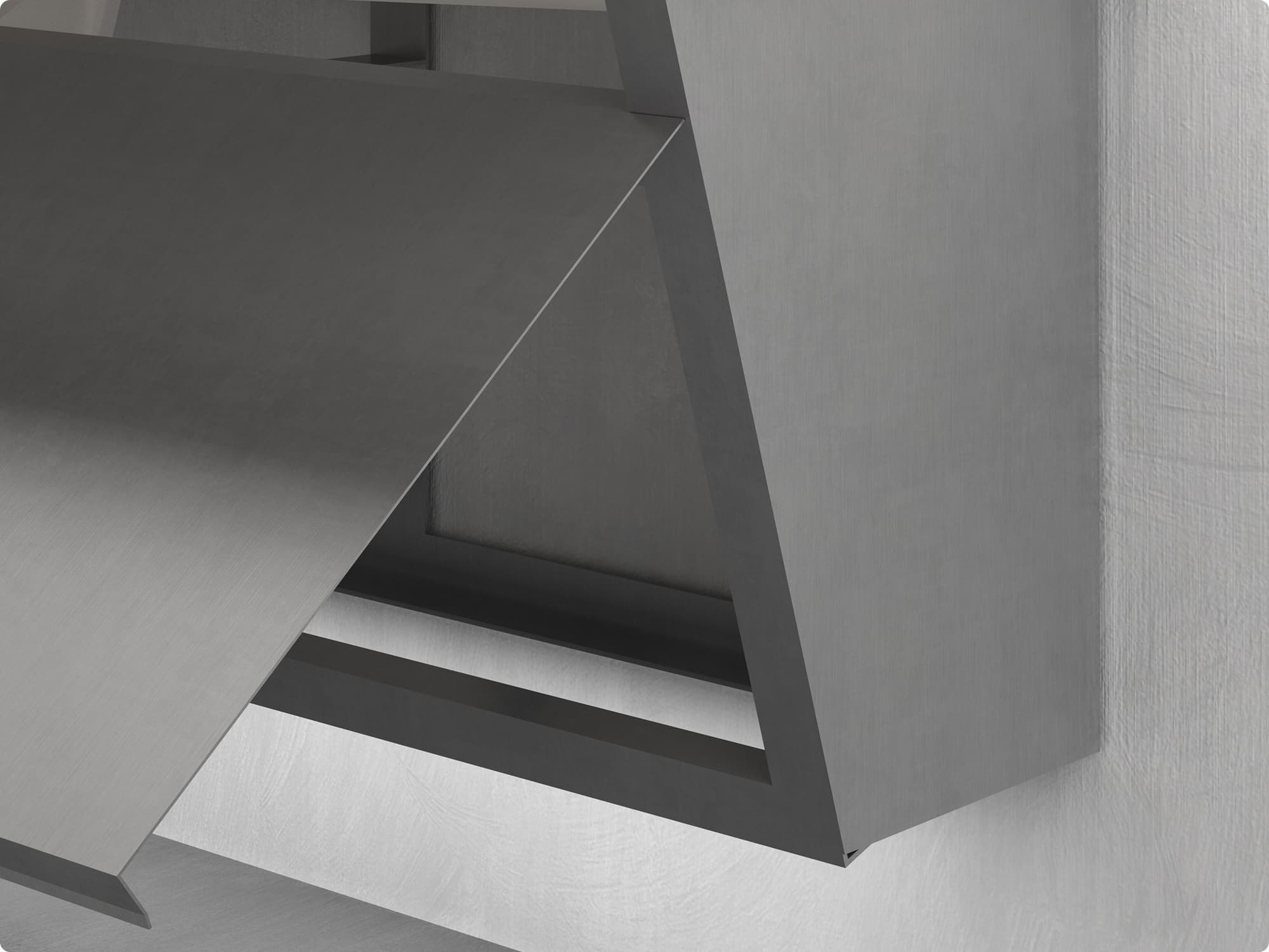 Stainless sink enclosure