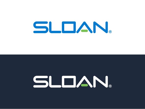 Sloan logo on light and dark backgrounds