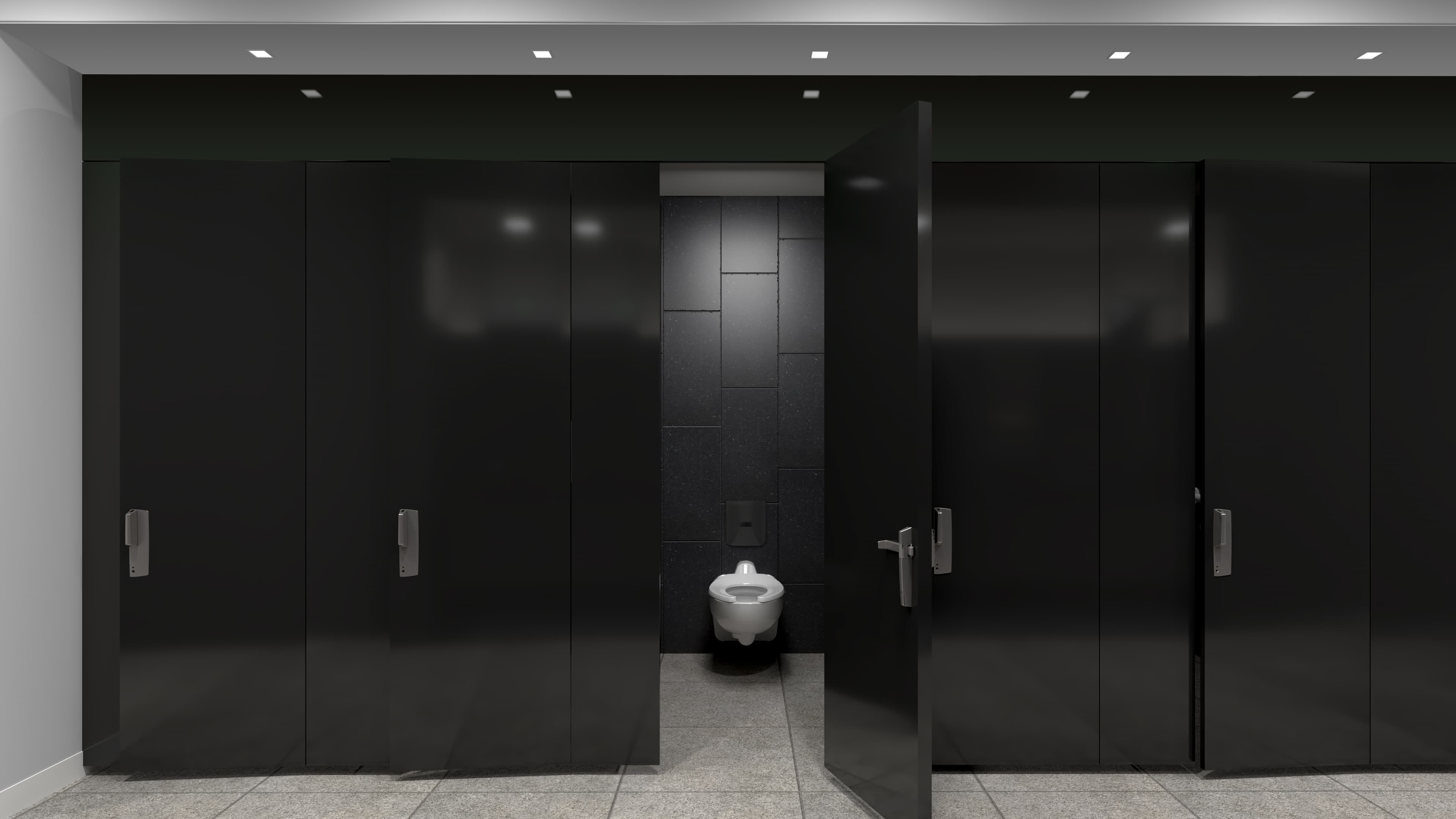 Office Restroom Water Closet Stall