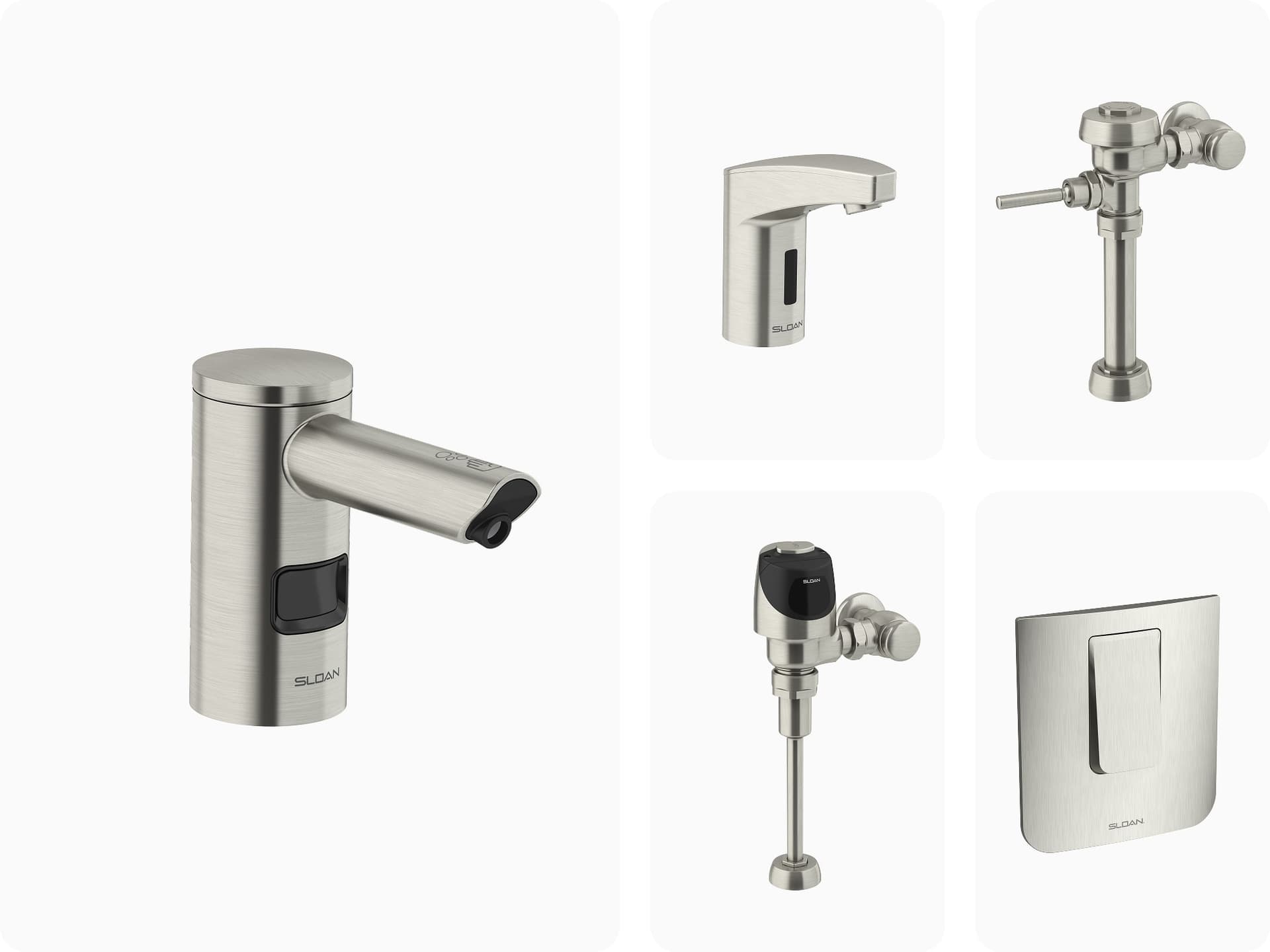 collection of brushed nickel finish products