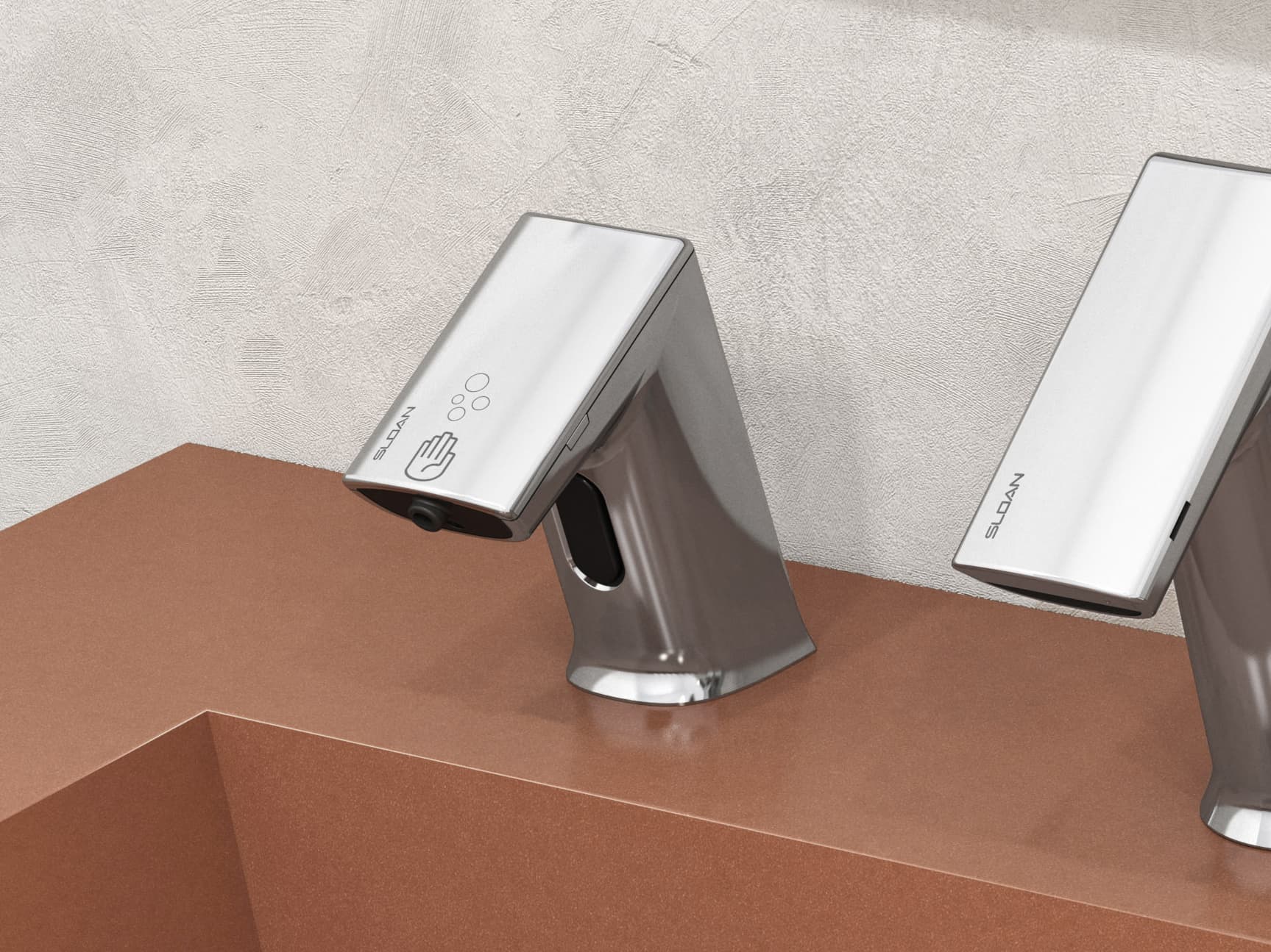 Sloan ESD-400 Soap Dispenser on an AER-DEC® Integrated Sink System
