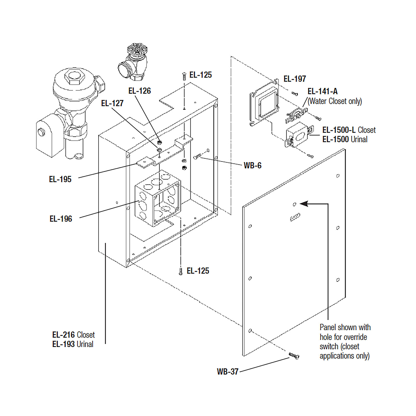 Line Drawing for Wall Boxes