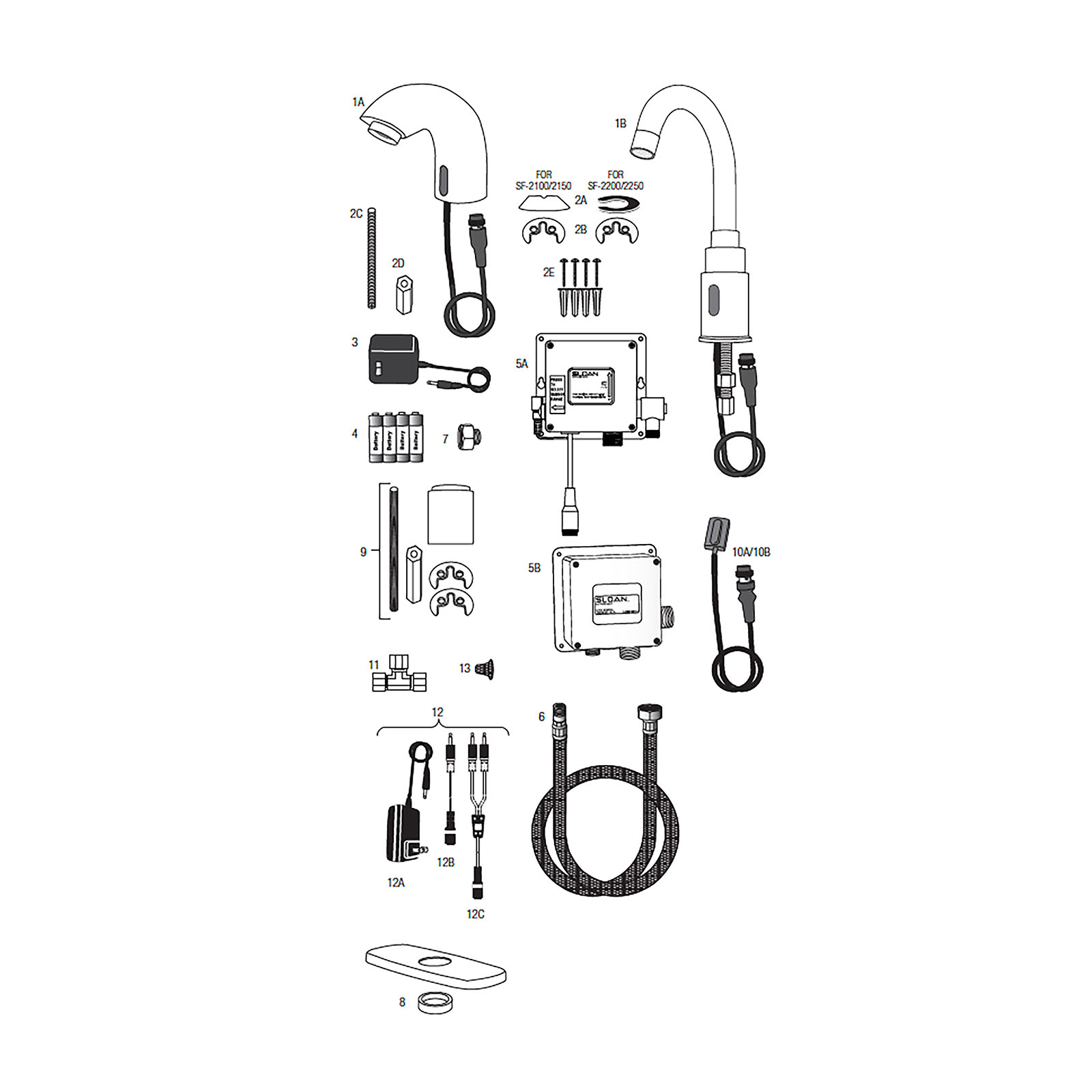 Line Drawing for SF-2100/2150/2200/2250