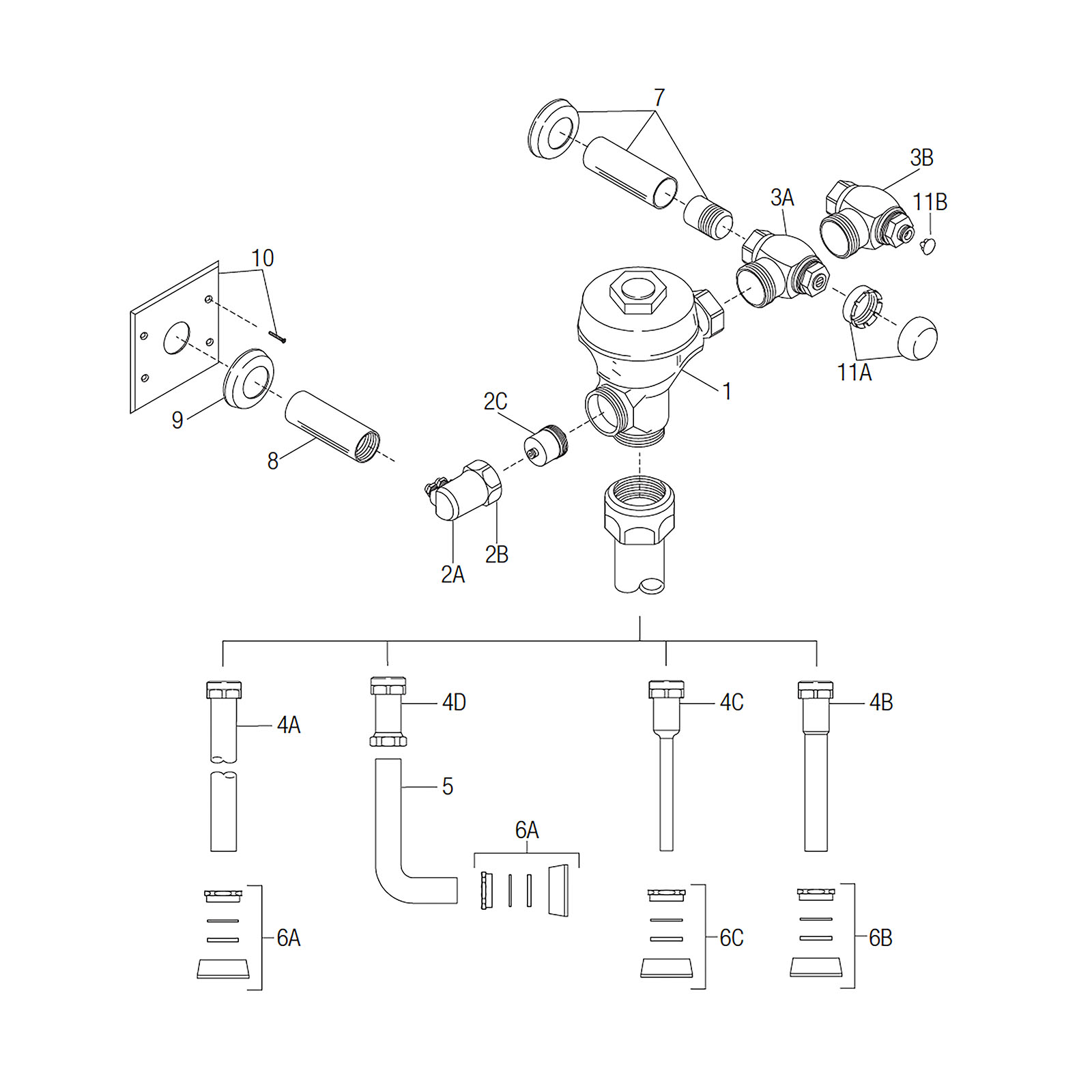 Line Drawing for Series 900® Exposed