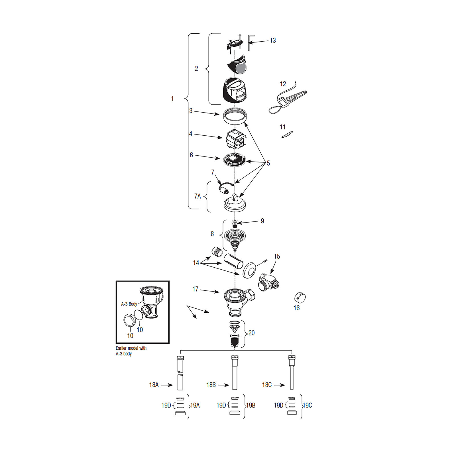 Line Drawing for Sloan Optima Plus®