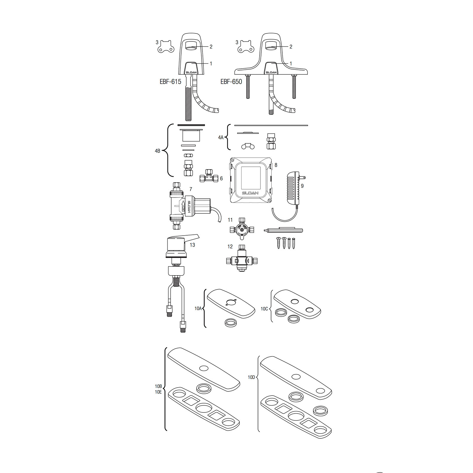 Line Drawing for EBF-615/650