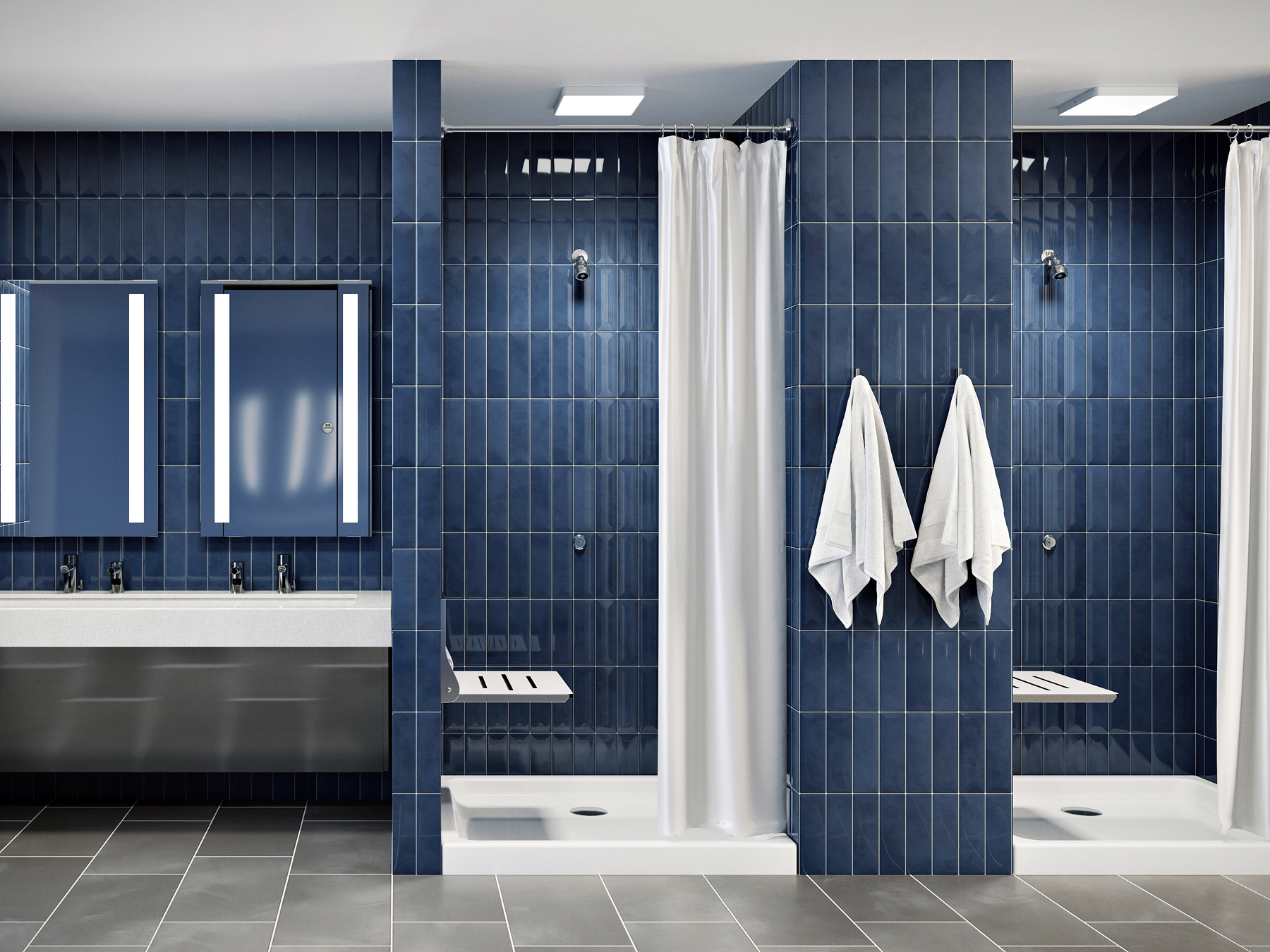 Dorm shower room