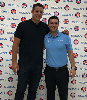 Anthony Rizzo with Sloan Employees