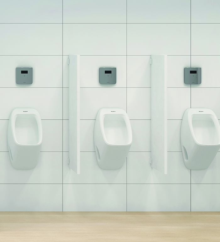 Commercial Restroom_CX Flushometer with Designer Urinal