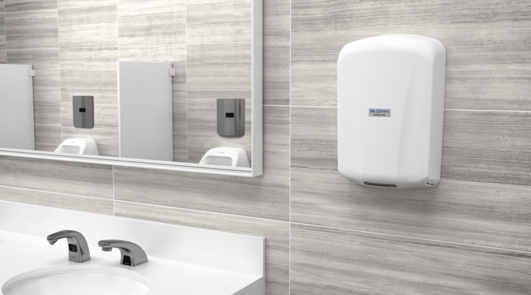 Sloan wallmounted hand dryers Sloan