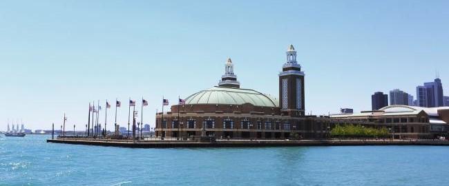 Navy Pier Features Sloan flushometers and faucets