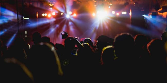 People dancing at nightclub