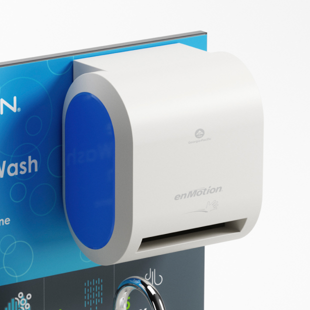 Touchless enMotion paper towel dispenser