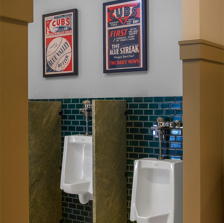 Royal® 111 ESS Flushometers in Hotel Zachary restroom